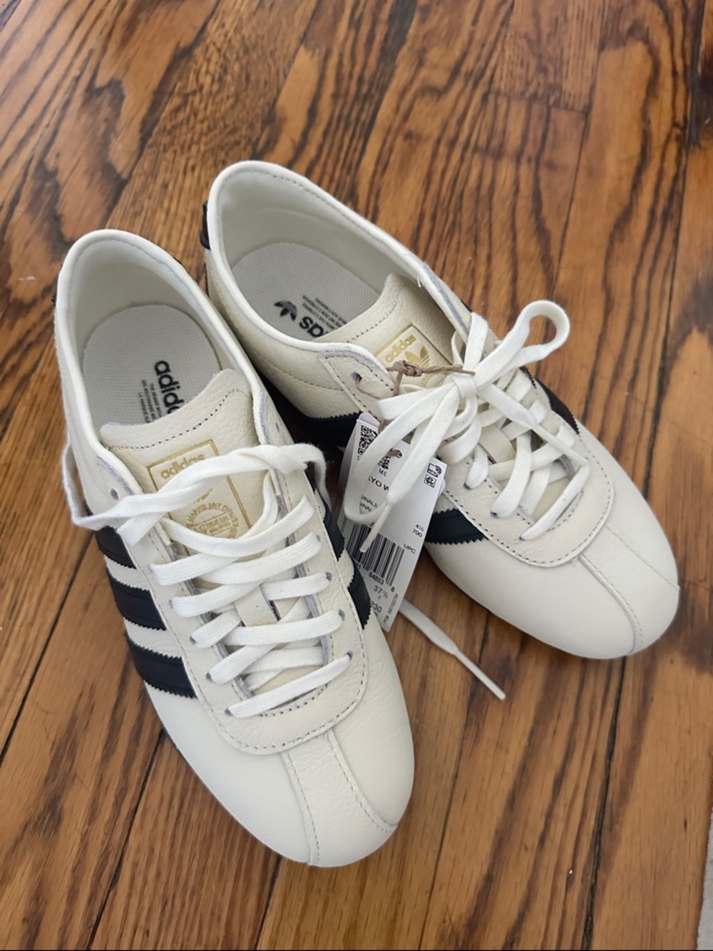 adidas Tokyo Cream and Black Women's Sneakers - Picture 3 of 4